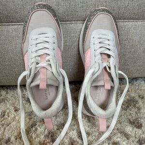 kate spade Leather Flash Runner Glitter Sneakers